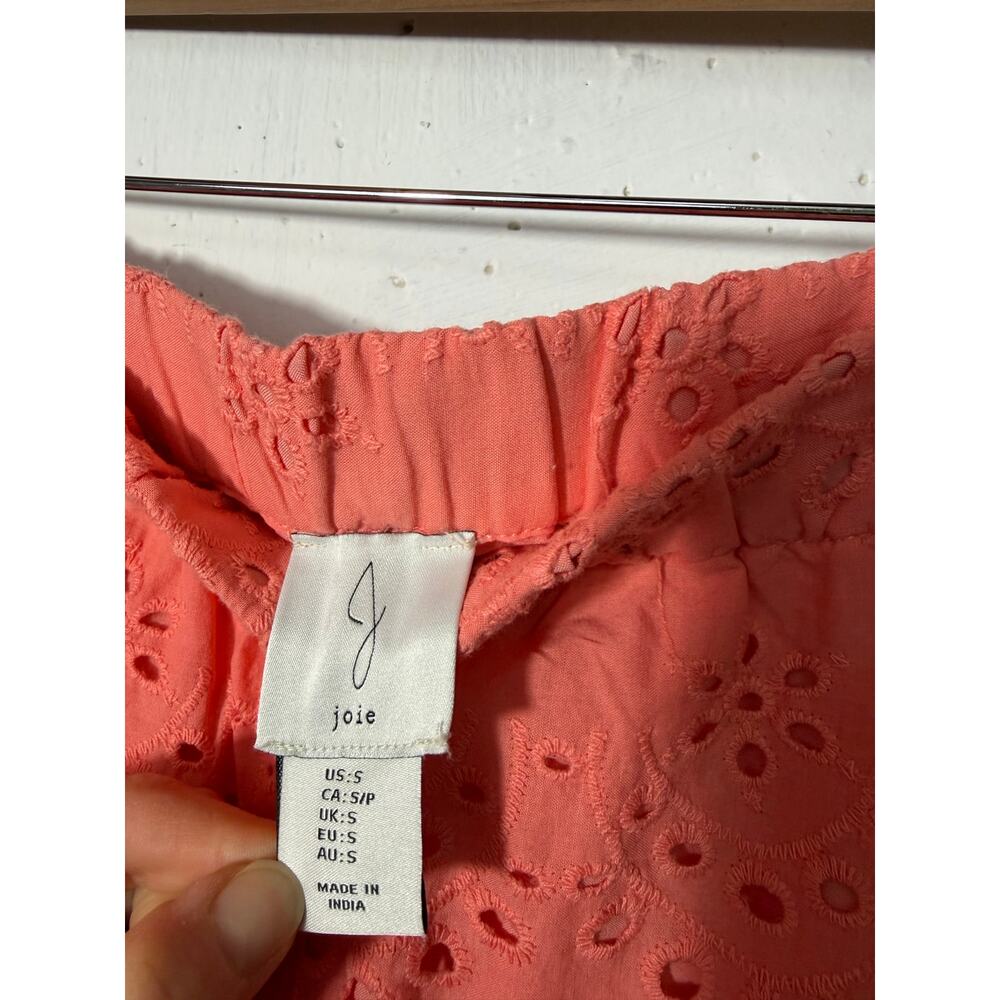 Joie A Line Maxi Eyelet Skirt Peach Orange Size Small - Picture 4 of 5